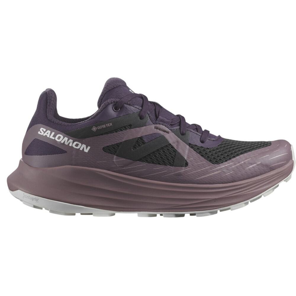 Salomon Womens Ultra Flow Goretex Trail Running Sneakers US 7 Purple EUC